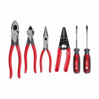 MILWAUKEE Tool Set: 6 Total Pcs, Electrical and Telecom Tools/Pliers, 10 or less Pieces Range (MPN MT500-6). Key specifications — attr646319: 1/4 in; attr548984: Wire Stripper; attr548989: Long-Nose Pliers; attr646318: SAE; attr548987: None; attr548988: None; attr548990: None; attr552361: None.