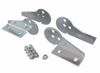 KABELSCHLEPP Mounting Bracket Set: 11 in, Fixed End/Moving End (MPN S1800 MB4). Key specifications — Length: 11 in; Accessory Material: Steel; Accessory Width: 2.4 in; Mounting Brackets Included: Yes; Mounting Bracket Type: Fixed End; Outside Height: 5.5 in; Outside Width: 2.4 in; Series: S/SX.