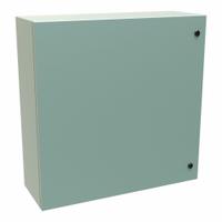 HAMMOND Electrical Enclosure: Steel, 30 in x 30 in x 10 in, NEMA 12/3R/4, Solid Cover, Hinged (MPN EN4SD303010GY). Key specifications — Closure Method: 1/4-Turn Latch; Brand: HAMMOND; Knockouts: Not Included.