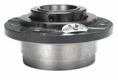 MOLINE BEARING Flange Bearing: Tapered Roller, 2 1/4 in Bore, Cast Iron, Set Screws, 7 5/8 in Lg (MPN 19331204). Key specifications — Bore Type: Cylindrical; Brand: MOLINE BEARING; Lubricant Material: Lithium Complex Grease; Mounting Bolt Size: 1/2 in; System of Measurement: Inch.