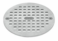 OATEY Grate: Round, 5 1/4 in Overall Dia, 1/4 in Overall Ht, Nickel, Brushed Nickel, Silver (MPN 80050). Key specifications — Finish: Brushed Nickel; Brand: OATEY; Color Family: Silver.