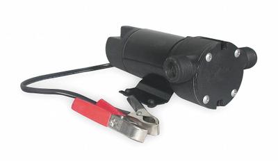 Dayton Utility Pump: 12V DC, 40 ft Max head, 7 4/5 ft Cord Lg, 3/8 in FNPT / 3/4 in MGHT - Battery-Powered Flexible Impeller Utility Pumps
