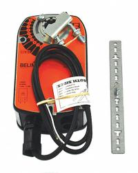 Actuator: Dampers, On/Off, Spring Return, 35 in-lb, 120V AC, Hardwired, NEMA 2 / IP54 (MPN LF120). Key specifications — Manufacturer Part Number: LF120; Shaft Rotation: CW/CCW; Stroke Degree: 95°; Power Rating: 5.5W; Input Voltage: 120V AC; Brand: BELIMO; For Use With Building Automation Systems: Building Automation System Compatible; Electrical Connection Type: Hardwired.