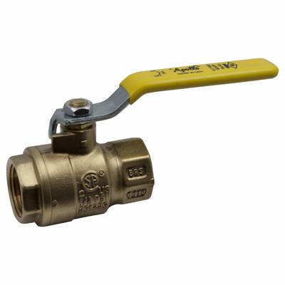 APOLLO Manual Two-Way Ball Valve: 1 in, Brass, Straight, FNPT x FNPT - Brass Ball Valves