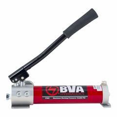 BVA HYDRAULICS Hydraulic Hand Pump: 2 Stages, Single Acting, 200 psi Max. Pressure 1st Stage (MPN P352). Key specifications — Brand: BVA HYDRAULICS; Cylinder Compatibility: Single Acting.
