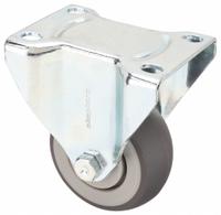 APPROVED VENDOR Plate Caster: Rigid, Rubber, 4 in Wheel Dia, 1 1/4 in Wheel Wd, 5 1/4 in Mounting Ht (MPN PGR40120ZN-TPR22(GG)). Key specifications — Wheel/Tread Color: Gray; Brand: APPROVED VENDOR; Roll Up: Rigid.