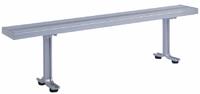 LYON Locker Room Bench: 6 ft x 9 1/2 in x 17 in, Aluminum, Gray, Anodized (MPN NF5824). Key specifications — Color: Gray; Material: Aluminum; Finish: Anodized; Brand: LYON.