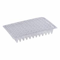 QORPAK PCR Well Plate: Sterile, 96 Wells, 0.2 mL, RNase/DNase Free, Square, Polypropylene (MPN 341364). Key specifications — Brand: QORPAK; Body Color: Natural; RNase/DNase Free: Yes; Well Shape: Square; Material: Polypropylene.