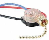 GARDNER BENDER Pull Chain Switch (MPN GSW-39). Key specifications — Product Type: Pull Chain Switch; Brand: GARDNER BENDER; Manufacturer Part Number: GSW-39; Contact Form: DP3T; Metal Finish: Brass; Switch Function Configuration: DP3T Variable Speed and Two Circuit Pull-Chain Switch.