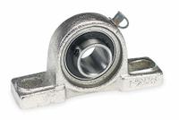 DAYTON Pillow Block Bearing: 3/4 in Bore, Cast Iron, Set Screws, 1 5/16 in Shaft Ht, 5 in Overall Lg (MPN 3FDD6). Key specifications — Brand: DAYTON; Mounting Bolt Size: 3/8 in; System of Measurement: Inch.