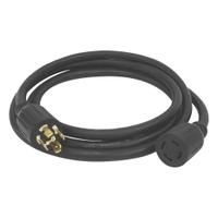GENERAC Manual Transfer Switch Power Cord: Transfer Switch Cord, 50 ft Cord Lg, 125/250V AC, L14-30P (MPN 6329). Key specifications — Rated Voltage: 125/250V AC; Use with Inlet Box: 2NV64; Use with Transfer Switch: 3GY43; 3GY45; Wire Size: 10 AWG; Brand: GENERAC.