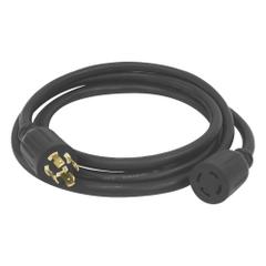 GENERAC Manual Transfer Switch Power Cord: Transfer Switch Cord, 50 ft Cord Lg, 125/250V AC, L14-30P (MPN 6329). Key specifications — Rated Voltage: 125/250V AC; Use with Inlet Box: 2NV64; Use with Transfer Switch: 3GY43; 3GY45; Wire Size: 10 AWG; Brand: GENERAC.