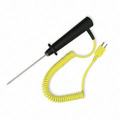TEST PRODUCTS INTL. Immersion Temperature Probe: -58°F to 500°F /-50°C to 250°C, ±4°F, 4 in Probe Lg (MPN FK11M). Key specifications — Brand: TEST PRODUCTS INTL.; Accuracy: ±4 °F; Handle Type: Straight.