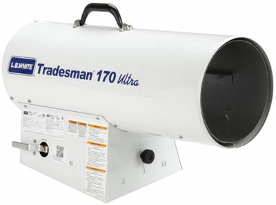 L.B. WHITE Portable Gas Torpedo Heater: 155,000 BtuH Heating Capacity Output, Natural Gas - Direct-Fired Portable Gas Torpedo Heaters