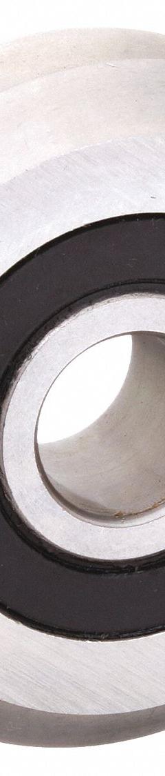 PBC LINEAR V-Guide Wheel Bearing: 1.803 in OD, 52100 Steel, For Size 3 V-Guide Rails, VWS3. Key specifications — Material: 52100 Steel; Lubrication: Permanently Greased; For Use With: V-Guide Rail; Manufacturer Part Number: VWS3; Brand: PBC LINEAR; Size: 3; Bearing Protection: Sealed; For Rail Size: Size 3 V-Guide.