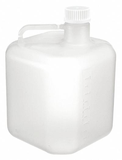 APPROVED VENDOR Carboy: 5 L, 1.32 gal, Polypropylene, 268.7 mm x 190 mm x 270.5 mm - Rectangular Carboys