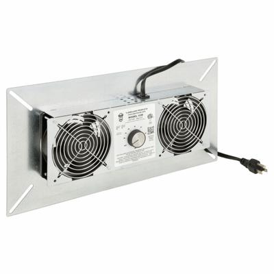 TJERNLUND Crawl Space Fan: Exhaust, 220 cfm Max Airflow, 2 Fans, 40 W, 5 ft Cord - Crawlspace Exhaust Fans