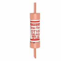MERSEN Fuse: Class K5, OT Series, Fast-Acting, 100 A, 250 V AC, 250 V DC, Non-Indicating (MPN OT100). Key specifications — Series: OT; Brand: MERSEN; Manufacturer Part Number: OT100.