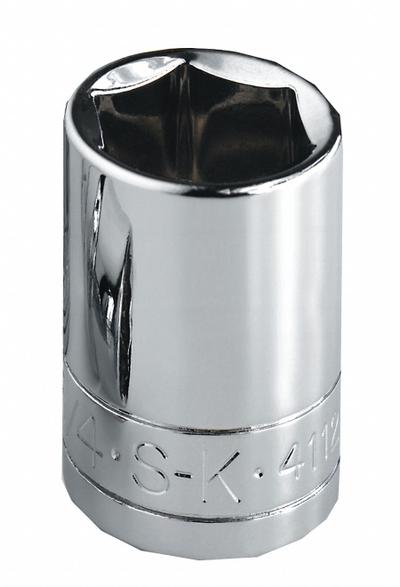 SK PROFESSIONAL TOOLS Socket: Metric, 1/2 in Drive Size, 14 mm Socket Size, 6-Point, Std - 1/2" Drive Hand Sockets