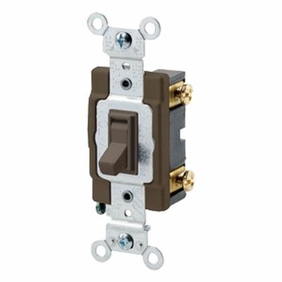 LEVITON Toggle Framed Single-Pole, 20 Amp: Toggle Switch, Single Pole, Maintained - Toggle Wall Switches