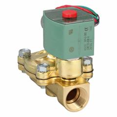 REDHAT Solenoid Valve: 2-Way, Normally Closed, 3/4 in Pipe Size, 24V DC, Watertight, High Flow (MPN 8210G003). Key specifications — Pipe Size: 3/4 in; Voltage: 24V DC; Brand: REDHAT; Coil Enclosure: Watertight.