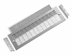 HOFFMAN Exhaust Grill and Filter: Stainless Steel (MPN AEXGR275). Key specifications — Finish: Brushed; Brand: HOFFMAN; Accessory Type: Exhaust Grill and Filter; Features: Polished Stainless Steel Grille Is 65 Percent Open and Offers Low Resistance to Airflow; Material: Stainless Steel.