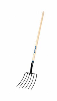 WESTWARD Manure Fork: Steel Head, Straight Handle Type, Wood Handle, 54 in Handle Lg (MPN 2MVR6). Key specifications — Brand: WESTWARD; Head Material: Steel.