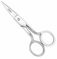 CLAUSS Scissors: Ambidextrous, 4 in Overall Lg, Straight, Steel, Pointed, Silver, Multipurpose (MPN 12250). Key specifications — attr308500: Steel; attr308502: Silver; attr308505: Ambidextrous; attr308522: Multipurpose; attr324896: CLAUSS.