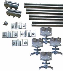 GLEASON Festoon System Kit: C-Rail, 90 ft – 90 ft, 100 ft Min Cable/Hose Required, Round (MPN RCG28109). Key specifications — Brand: GLEASON; Compatible Cable Type: Round; Included Components: Hangers; Track Type: C-Rail.