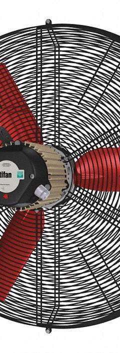 MULTIFAN Fan Head: 30 in Blade Dia, Variable Speeds, 240V AC, 1/2 hp Motor, Non-Oscillating (MPN FXCIRC30-2230BB). Key specifications — Voltage: 240V AC; Brand: MULTIFAN; Number of Speeds: Variable; Phase: Single.
