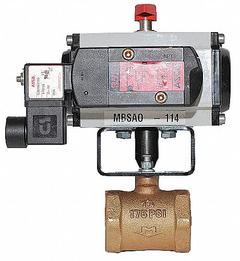 MILWAUKEE VALVE Pneumatically Actuated Butterfly Valve: For Corrosive Chemicals/Salt Water Media (MPN MBSAO A 112). Key specifications — Brand: MILWAUKEE VALVE; Disc Material: Stainless Steel; Pilot Solenoid Voltage: Not Included.