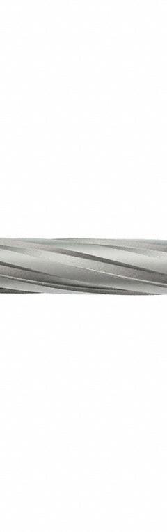 HOLEMAKER TECHNOLOGY Annular Cutter: 5/8 in Cutter Dia, 4 in Max Cutting Dp, Bright, Carbide (MPN 109040-0020). Key specifications — attr253884: No; attr253885: Bright; attr253886: Carbide; attr253887: Weldon Flat; attr253888: Fractional Inch; attr277149: HOLEMAKER TECHNOLOGY.