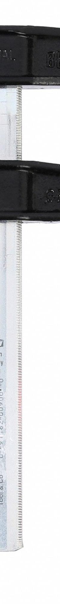 BESSEY Bar Clamp: Light Duty, Screwdriver Handle, 6 in Jaw Opening - Max, 600 lb Clamping Force, F (MPN TGJ2.506+2K). Key specifications — attr668287: Bar Slide; attr668283: Swivel; attr663925: BESSEY.