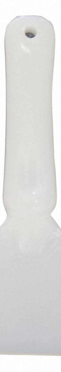 Scraper: Scraper, Sterile, HDPE, 7 1/2 in Overall Lg, 3 in Overall Wd, Gamma Irradiation, White (MPN 0628650). Key specifications — Product Type: Scraper; Standards: FDA CFR 177.1520; Sterilizing Method: Gamma Irradiation; Brand: APPROVED VENDOR; Color: White.