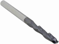 APPROVED VENDOR Ball End Mill: Carbide, AlTiN Coated, 2 Flute, 3/16" Mill Dia, 1-1/8" LOC, 3" OAL (MPN 227-001013)