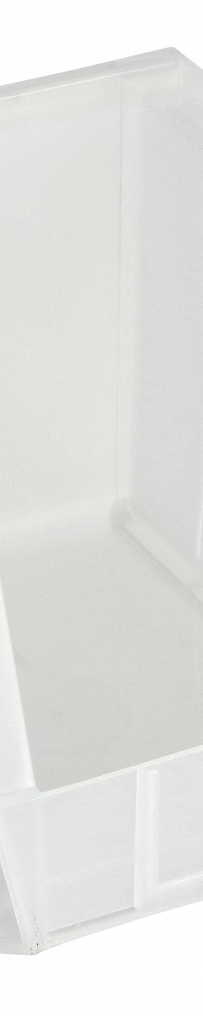 AKRO-MILS Hang and Stack Bin: 8 1/4 in x 10 7/8 in x 7 in - Clearview Plastic Bins