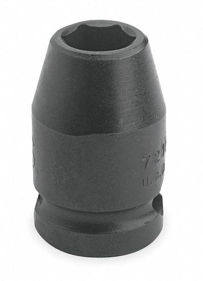 PROTO Impact Socket: 3/8 in Drive Size, SAE, 1/4 in Socket Size, 6-Point, Std - 3/8" Drive Impact Sockets