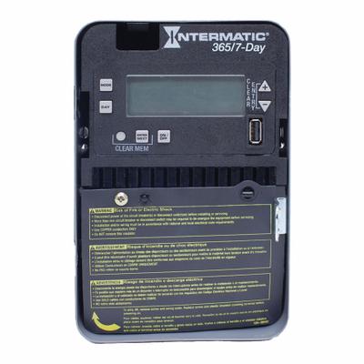 INTERMATIC Electronic Timer: 7 day, Not Astronomic, 120-277V AC, SPDT - Digital Timer Switches