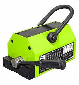 MAG-MATE Lifting Magnet: 2,500 lb Max Load Capacity, 2,500 lb Max Flat Load Capacity - Round- & Flat-Surface Lifting Magnets