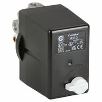 CONDOR USA, INC Pressure Switch: Std, 60 psi – 232 psi, (3) 1/4" FNPT/3/8" FNPT, Diaphragm Actuator (MPN 31KG3EXX). Key specifications — attr1027655: Diaphragm; attr434202: CONDOR USA, INC; attr1027685: (3) 1/4" FNPT; attr1027686: Standard; attr1027690: Auto/Off.