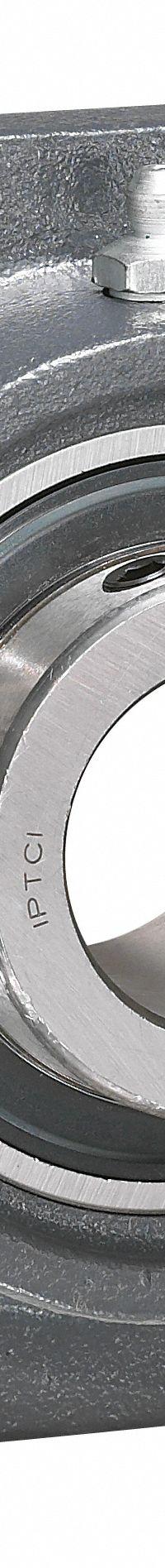 IPTCI BEARINGS Flange Mount Bearings: Radial Ball, 1 3/8 in Bore, Set Screws, 4 37/64 in Lg (MPN HUCF207-22). Key specifications — Brand: IPTCI BEARINGS; Mounting Bolt Size: 7/16 in; System of Measurement: Inch.