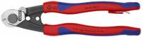 KNIPEX Wire Cutter: Multi-Component Handle, Shear, For 1/4 in Max Dia Aluminum Electric Cable (MPN 95 62 190 T BKA). Key specifications — attr324789: KNIPEX; attr308384: Shear; attr308389: Multi-Component; attr308391: 8 AWG.