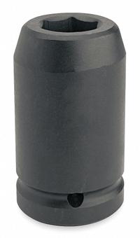 PROTO Impact Socket: 1 in Drive Size, SAE, 2 3/16 in Socket Size, 6-Point, Deep, 4 1/2 in Overall Lg (MPN J10035L). Key specifications — attr1215501: PROTO; attr1215515: Black Oxide; attr1215518: 2-3/16 in.