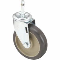 APPROVED VENDOR Stem Caster: Swivel, No Brake, 5 in Wheel Dia., 1 1/4 in Wheel Wd, 6 in Mounting Ht (MPN P12S-UP050D-SG2). Key specifications — attr1111099: APPROVED VENDOR; attr1111095: Gray; attr1176855: Swivel.