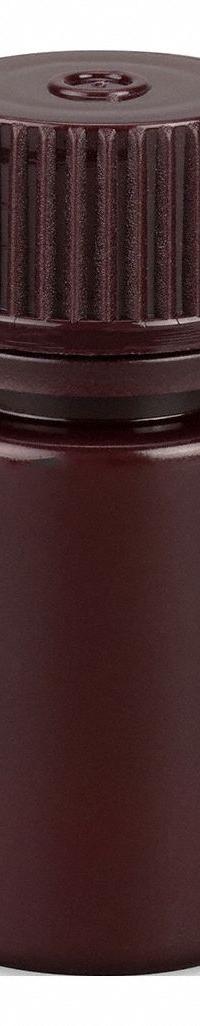 GLOBE SCIENTIFIC Storage Bottle: HDPE, 0.5 fl oz, 15 mL, Amber, 20 mm Screw Closure Size, Unlined (MPN 7560015AMBKS). Key specifications — Body Color: Amber; Closure Attached: Packaged Separately; Brand: GLOBE SCIENTIFIC; Pre-Cleaned: None; Closure Included: Yes.