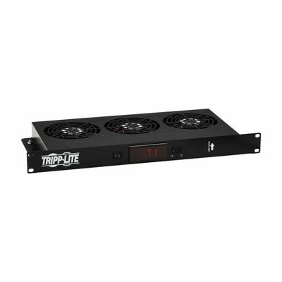 EATON TRIPP LITE Blanking Panel: 1 U, SRFAN1UTEMP, 9 1/16 in Overall Dp - Fan Kits for Server Rack Enclosures