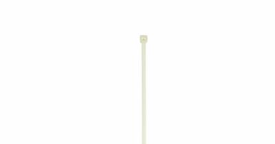 GRAINGER Cable Tie: 8 in Nominal Lg, 2 in Nominal Max. Bundle Dia., 0.19 in Wd, Natural - Heat-Stabilized Cable Ties