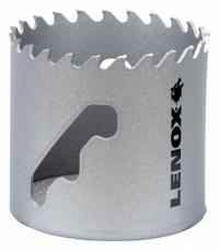 LENOX Hole Saw: 2 1/8 in Saw Dia., 3 Teeth per Inch, 1 7/8 in Max. Cutting Dp, 5/8"-18 Thread Size (MPN LXAH3218). Key specifications — attr1098070: 3; attr1098087: LENOX; attr1098073: 5/8"-18.
