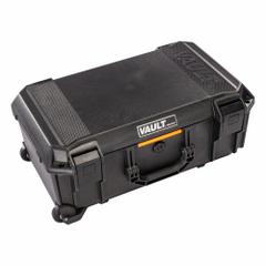 PELICAN Protective Case: Solid, Black, Mobile, 11.5 lb Wt, Plastic, Polyurethane, Solid (MPN V525). Key specifications — Closure Type: (2) Push Button Latches; Brand: PELICAN.