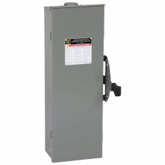 SQUARE D Safety Switch: Non-Fusible, 100 A, Three Phase, 600V AC, Galvanized Steel, Indoor/Outdoor (MPN DTU363RB). Key specifications — attr867131: SQUARE D.